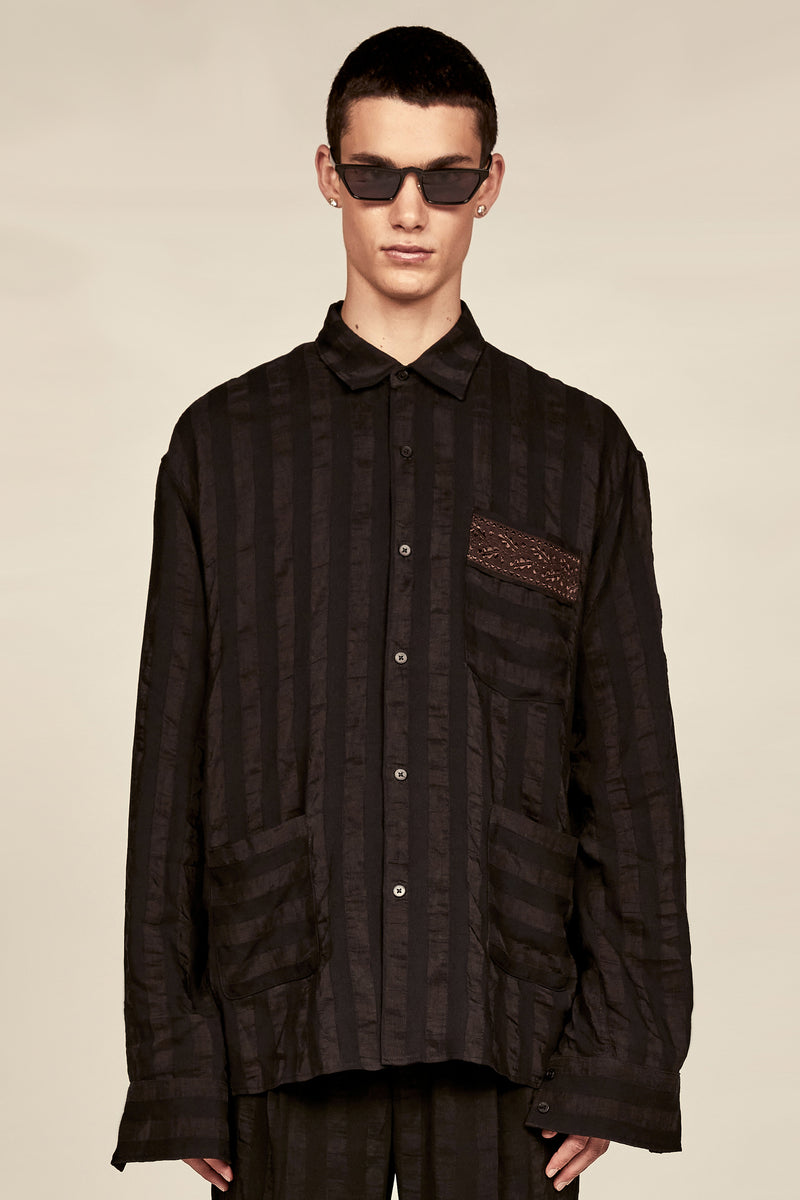 Les Bronson Stripe Overshirt