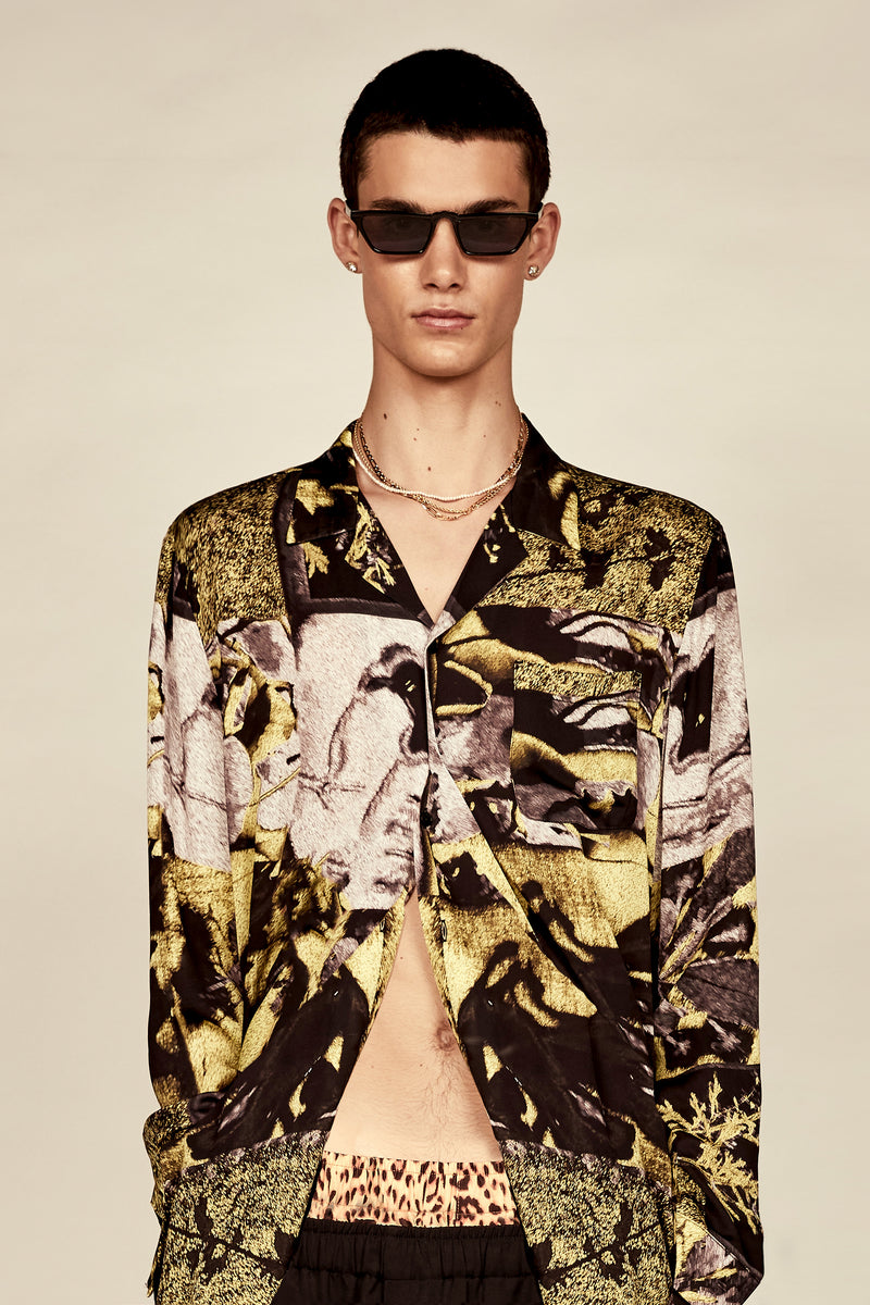 Les Bronson Oversize Printed Shirt