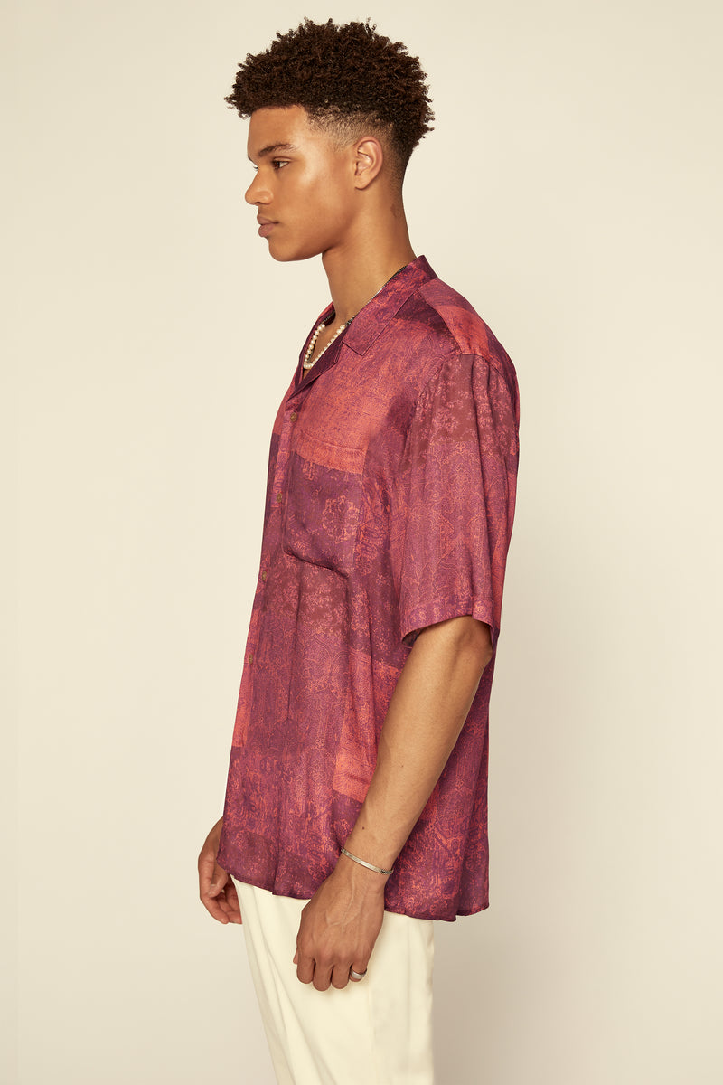 Les Bronson Oversize Printed Shirt