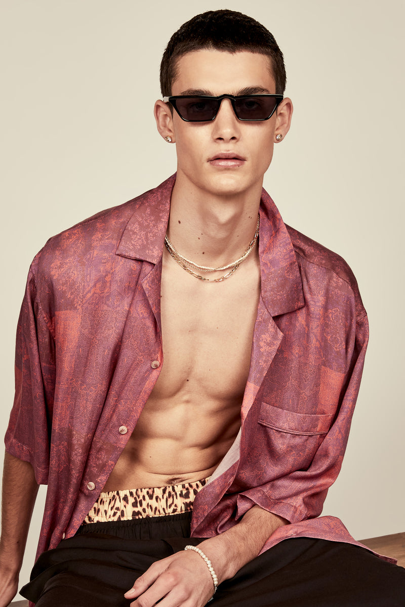 Les Bronson Oversize Printed Shirt