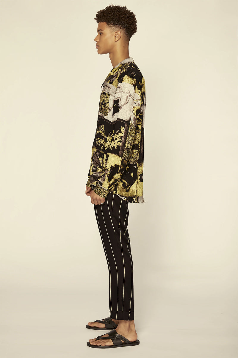 Les Bronson Oversize Printed Shirt